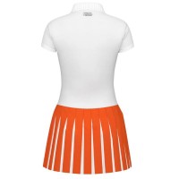Vestido Laranja Branco Head Vogue  Oferta + Barato