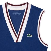 Vestido Lacoste Sport Piqué Azul Marinho Borgonha  Oferta + Barato