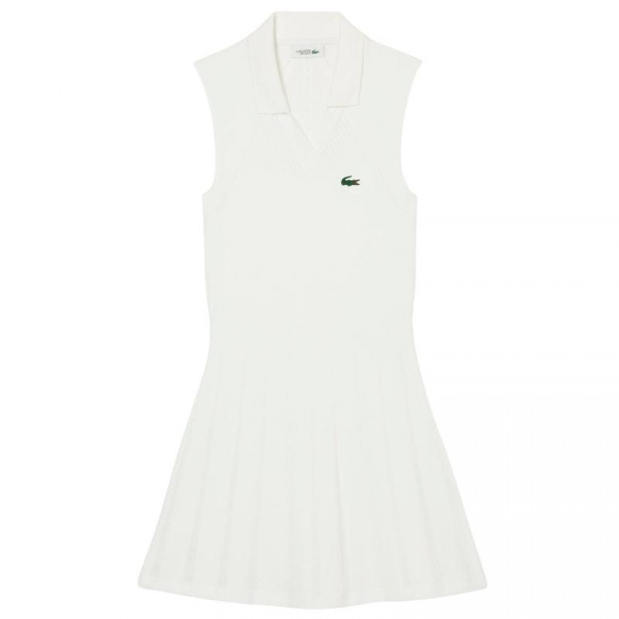 Vestido de Ténis Branco Lacoste  Oferta + Barato