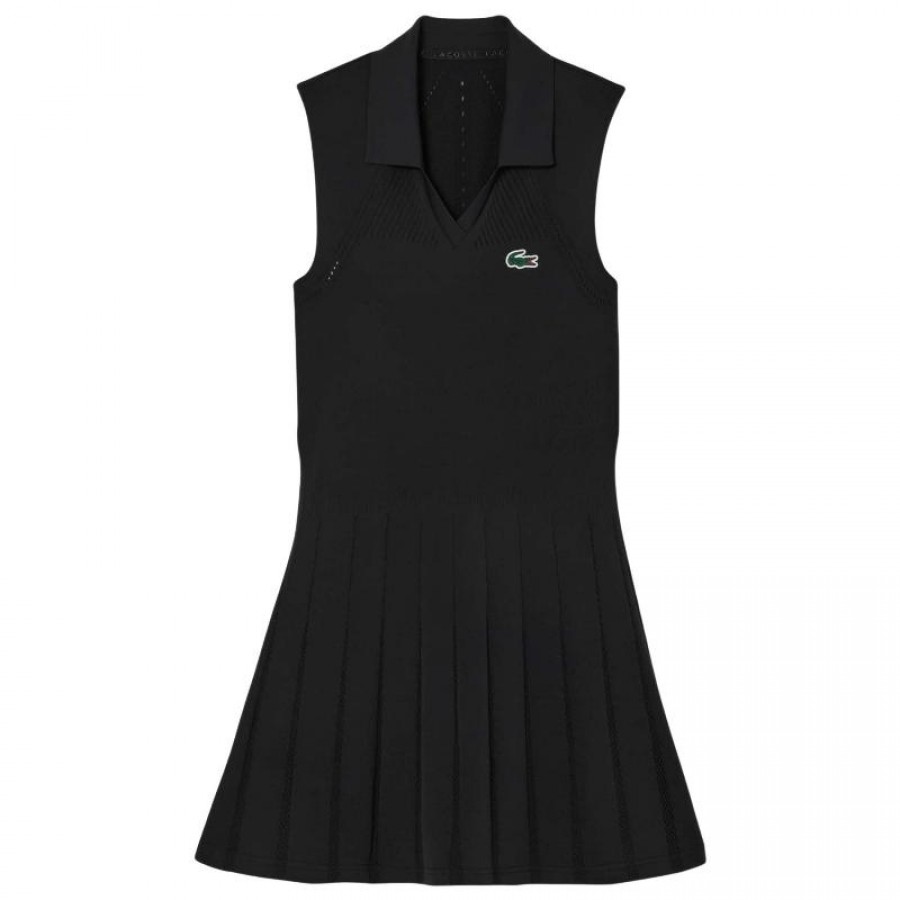 Vestido de Ténis Lacoste Preto  Oferta + Barato