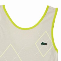 Vestido Lacoste Ultra Dry Cinza Branco Amarelo  Oferta + Barato