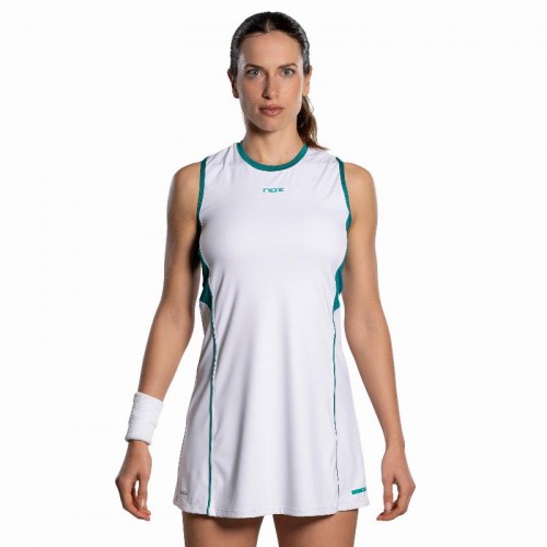 Vestido Nox Pro Blanco Verde Ivy
