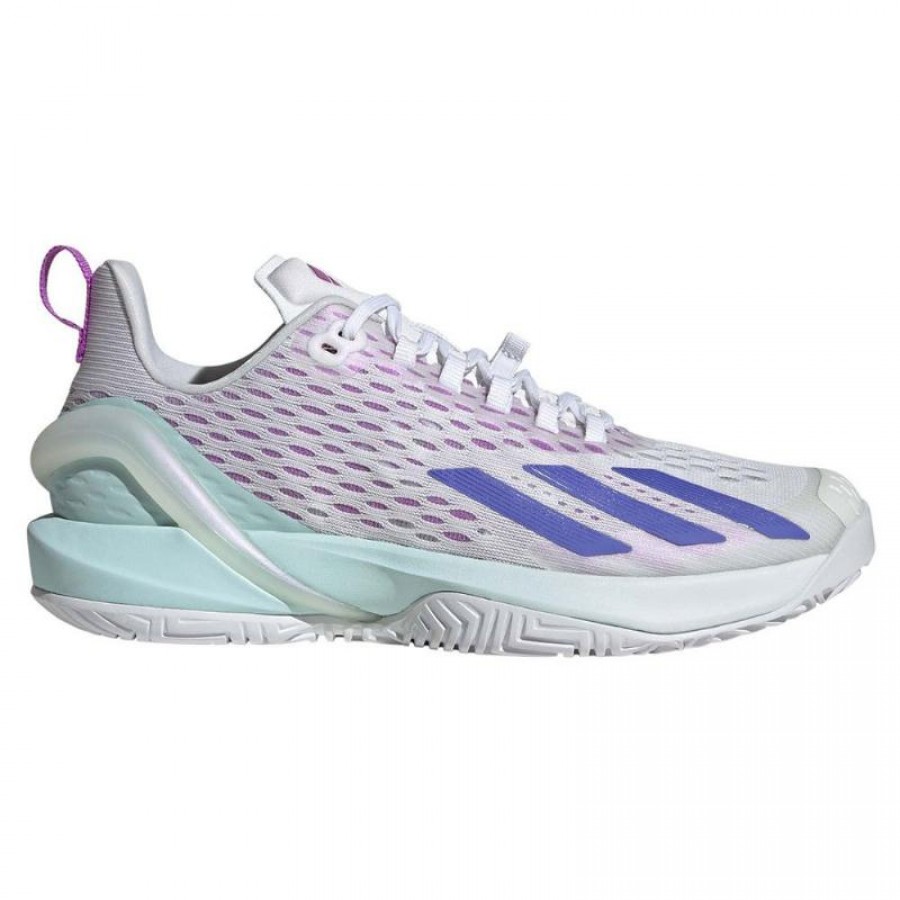Adidas Adizero Cybersonic Blanc Bleu Aqua Baskets Femme  Offre - Pas cher