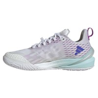 Adidas Adizero Cybersonic Blanc Bleu Aqua Baskets Femme  Offre - Pas cher