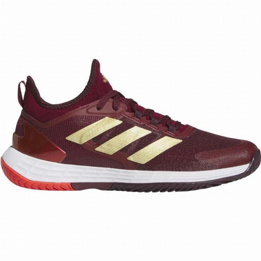 Adidas Adizero Ubersonic 4.1 Baskets en or rouge  Offre - Pas cher