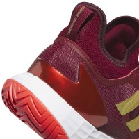 Adidas Adizero Ubersonic 4.1 Baskets en or rouge  Offre - Pas cher