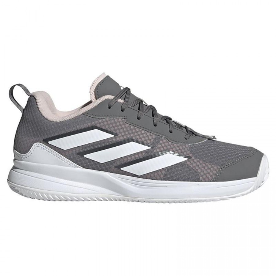 Adidas AvaFlash CLAY Gris Blanc Rose Baskets Femme  Offre - Pas cher