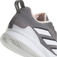Adidas AvaFlash CLAY Gris Blanc Rose Baskets Femme  Offre - Pas cher