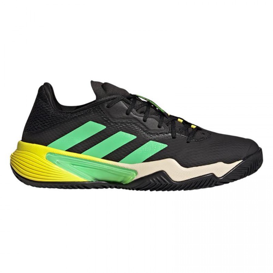 Adidas Barricada Tênis de Argila Branco Verde Amarelo