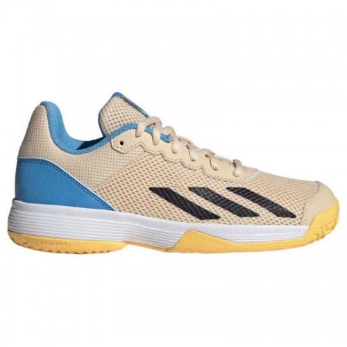 Zapatillas Adidas Courtflash Naranja Negro Azul Junior Zapatillas Adidas Courtflash Naranja Negro Azul Junior