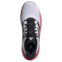 Tênis Adidas CourtJam Control 3 Branco Preto Vermelho  Oferta + Barato