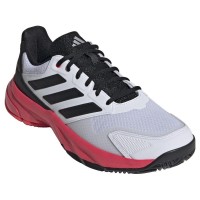 Tênis Adidas CourtJam Control 3 Branco Preto Vermelho  Oferta + Barato