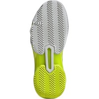 Baskets Femme Adidas CourtJam Control 3 Blanc Argent Lucid Lemon  Offre - Pas cher