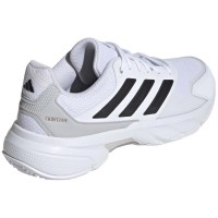 Adidas CourtJam Control Blanc Noir Gris Chaussures