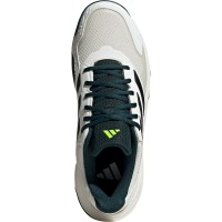Adidas CourtJam Control Terre Battue Blanc Noir Vert Baskets