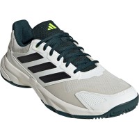 Adidas CourtJam Control Terre Battue Blanc Noir Vert Baskets