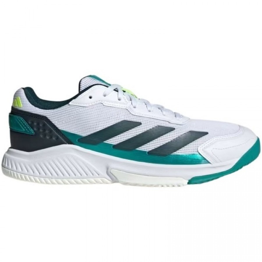 Zapatillas Adidas Courtquick Padel Blanco Verde
