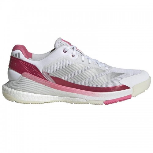 Zapatillas Adidas Crazyquick Boost Padel Blanco Plata Rosa Mujer Zapatillas Adidas Crazyquick Boost Padel Blanco Plata Rosa Mujer
