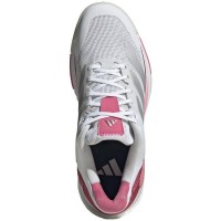 Tênis Adidas Crazyquick Boost Padel Branco Prata Rosa Feminino  Oferta + Barato