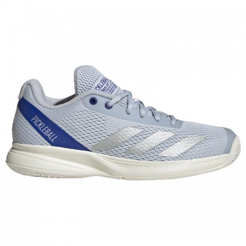 Zapatillas Adidas Pickleball Courtflash Azul Plata Mujer Zapatillas Adidas Pickleball Courtflash Azul Plata Mujer