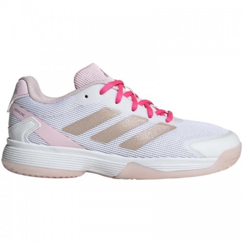 Zapatillas Adidas Ubersonic Blanco Plata Rosa Junior Zapatillas Adidas Ubersonic Blanco Plata Rosa Junior