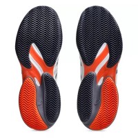 Tênis Asics Court FF 3 Clay Branco Cinza Laranja  Oferta + Barato