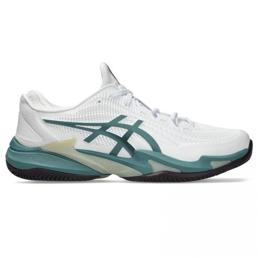Asics Court FF 3 Clay White Green Sneakers