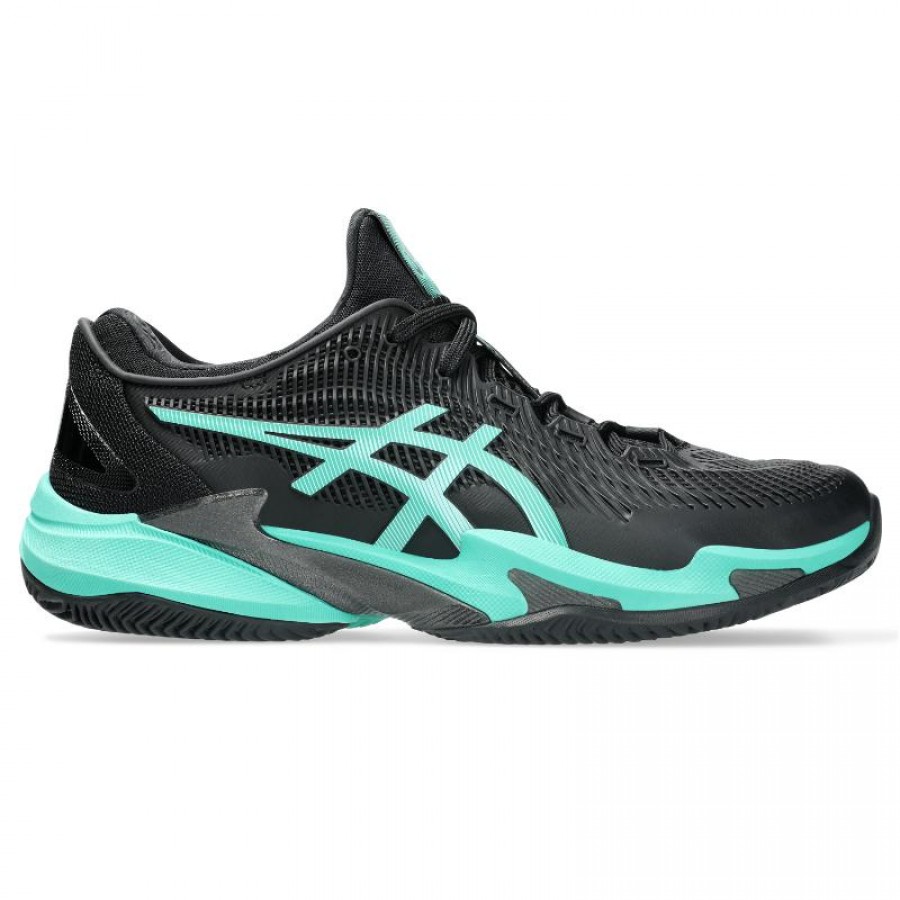 Zapatillas Asics Court FF 3 Clay Negro Turquesa