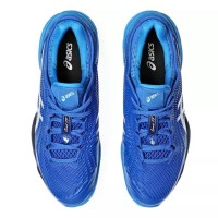 Baskets Asics Court FF 3 Novak Clay Bleu Noir Argent  Offre - Pas cher