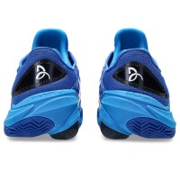 Baskets Asics Court FF 3 Novak Clay Bleu Noir Argent  Offre - Pas cher