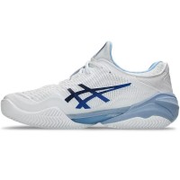Asics Court FF 3 Novak Clay White Tuna Blue Sneakers  Offer + Cheap