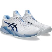 Asics Court FF 3 Novak Clay White Tuna Blue Sneakers  Offer + Cheap