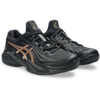 Zapatillas Asics Court FF 3 Novak Clay Night Energy Negro Oro  Offer + Cheap