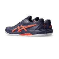 Zapatillas Asics Game FF Clay Azul Indigo Naranja  Oferta + Barato