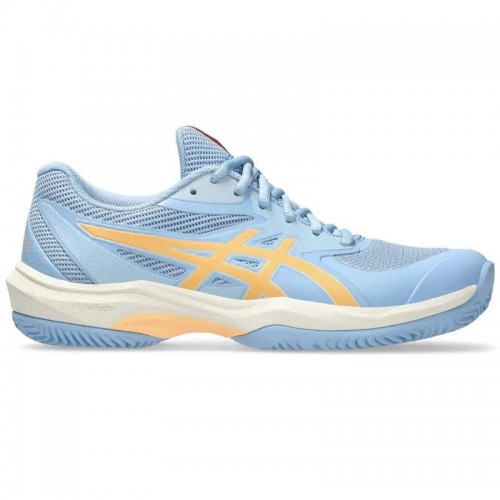 Zapatillas Asics Game FF Padel Azul Stone Naranja Mujer Zapatillas Asics Game FF Padel Azul Stone Naranja Mujer