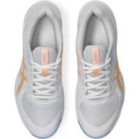 Zapatillas Asics Game FF Padel Blanco Naranja Mujer