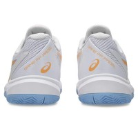 Zapatillas Asics Game FF Padel Blanco Naranja Mujer