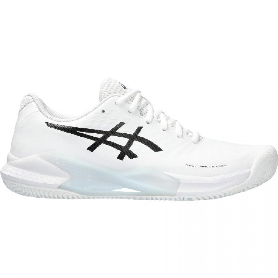 Baskets Asics Gel Challenger 14 Clay Blanc Noir  Offre - Pas cher