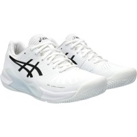 Baskets Asics Gel Challenger 14 Clay Blanc Noir  Offre - Pas cher
