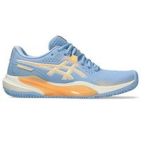 Tênis Asics Gel Challenger 15 Padel Azul Pedra Laranja Feminino