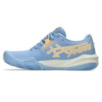 Tênis Asics Gel Challenger 15 Padel Azul Pedra Laranja Feminino