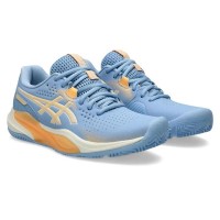 Tênis Asics Gel Challenger 15 Padel Azul Pedra Laranja Feminino