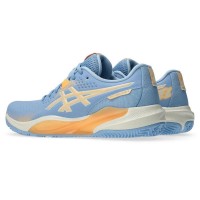 Tênis Asics Gel Challenger 15 Padel Azul Pedra Laranja Feminino