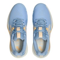 Tênis Asics Gel Challenger 15 Padel Azul Pedra Laranja Feminino