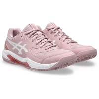 Zapatillas Asics Gel Dedicate 8 Clay Rosa Morganita Blanco Mujer