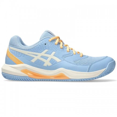 Zapatillas Asics Gel Dedicate 8 Padel Azul Stone Crema Mujer Zapatillas Asics Gel Dedicate 8 Padel Azul Stone Crema Mujer