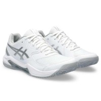 Baskets Asics Gel Dedicace 8 Padel Blanc Gris Femmes  Offre - Pas cher