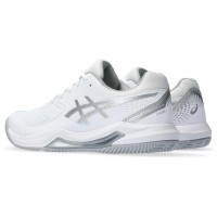 Baskets Asics Gel Dedicace 8 Padel Blanc Gris Femmes  Offre - Pas cher