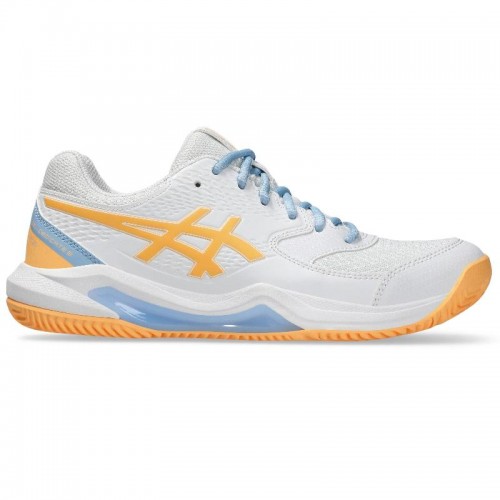 Zapatillas Asics Gel Dedicate 8 Padel Blanco Naranja Mujer Zapatillas Asics Gel Dedicate 8 Padel Blanco Naranja Mujer