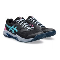 Asics Gel Dedicate 8 Padel Black Aqua Sneakers  Offer + Cheap
